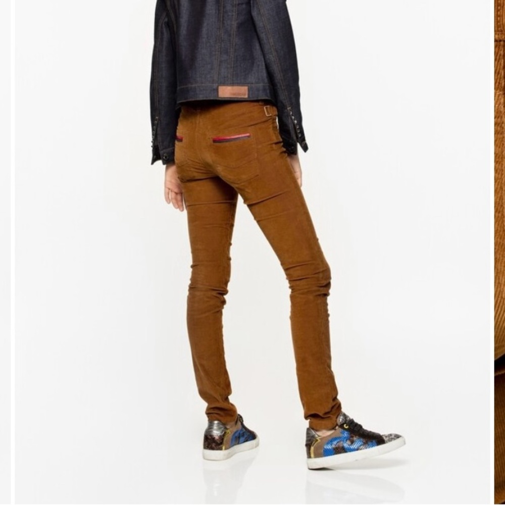 Zadig & Voltaire Eva Velour Brown Skinny Pants
